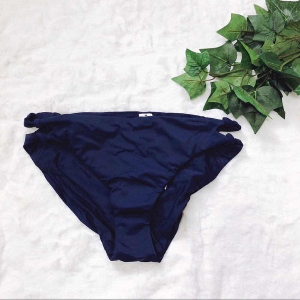 LOFT Blue Beach Knotted Hipster Bikini Bottom - Picture 6 of 8